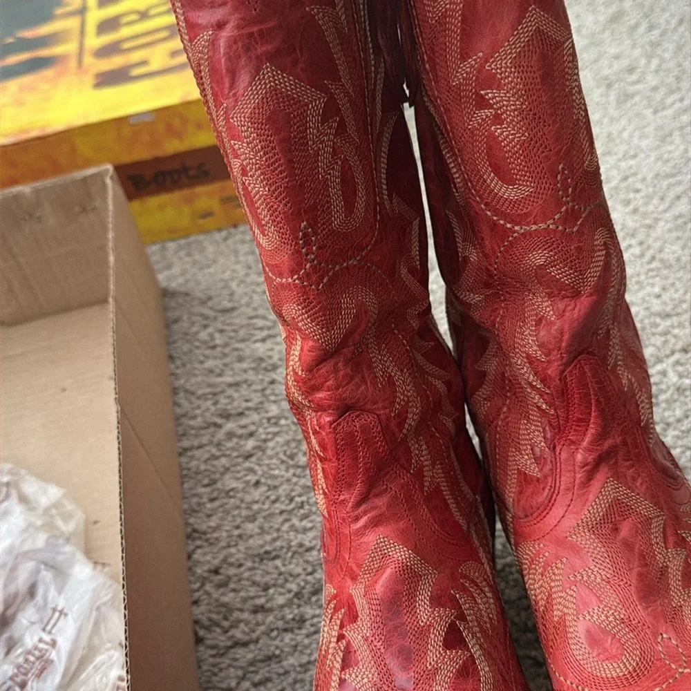 Corral red cowboy boots - Picture 5 of 8